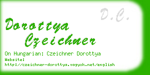dorottya czeichner business card